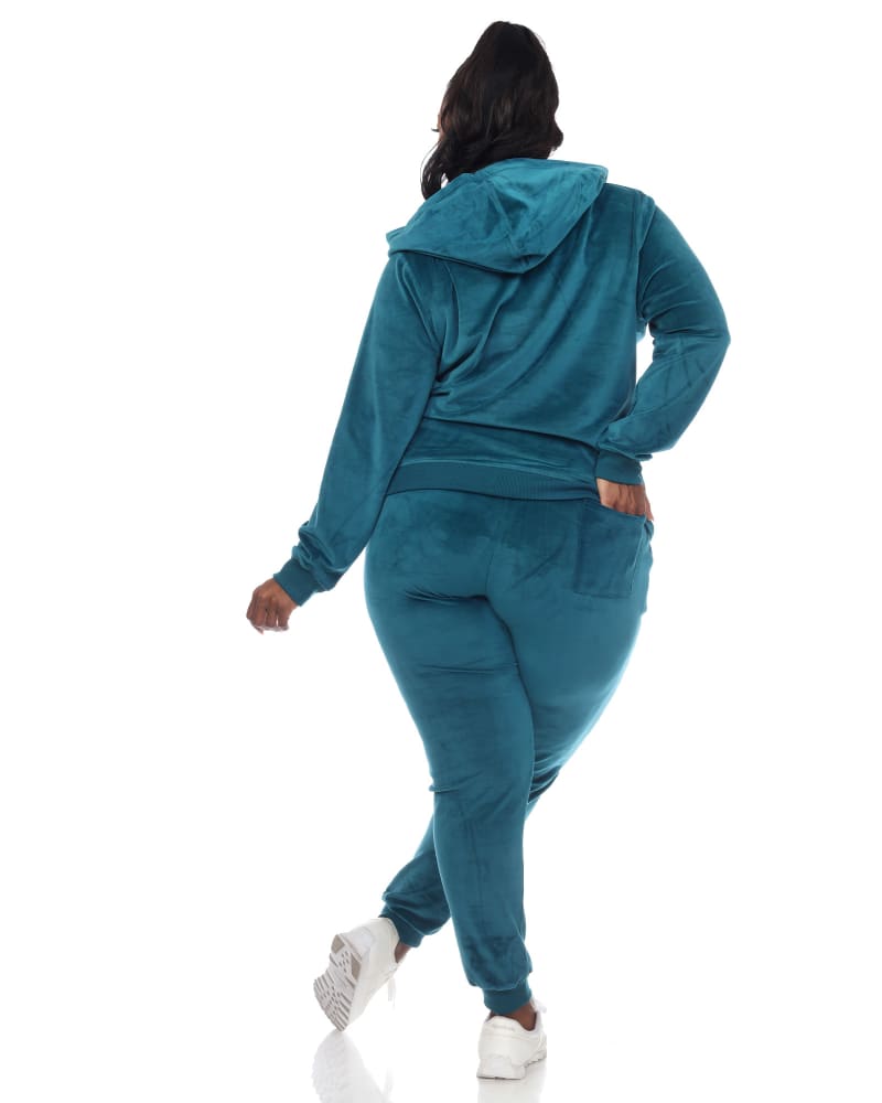 Turquoise velour tracksuit 2025